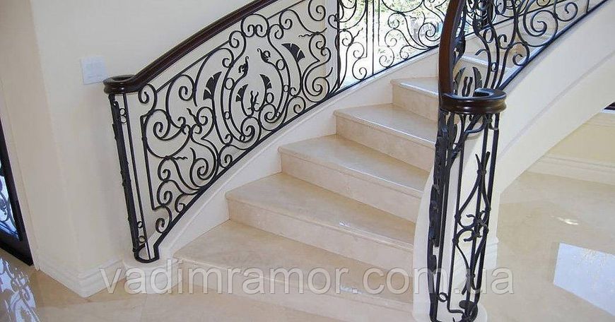 Ступени из кварцита, с поручнями, изготовление, монтаж 157 фото
