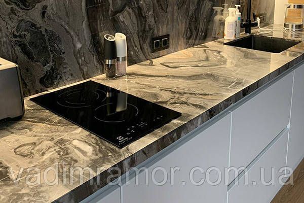 Мраморные столешницы, Emperador Gold, изготовление, монтаж 45 фото